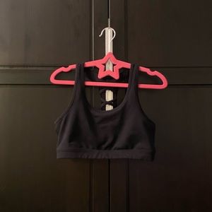 Classic black sportswear bra, size s